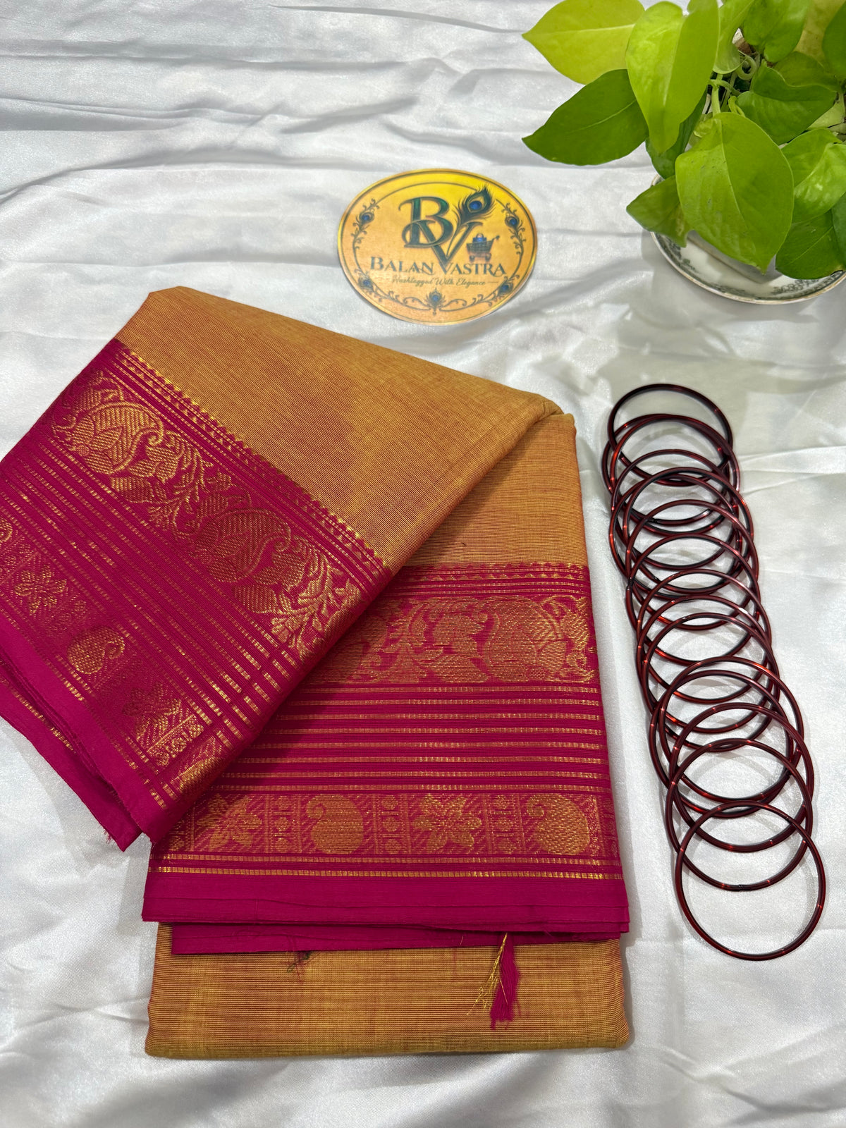 Orange and Pink Pure Kanchi Cotton Saree | Chettinad Pure Cotton Saree for Women | Soft Cotton Traditional Saree | Rich Gold Zari Border
