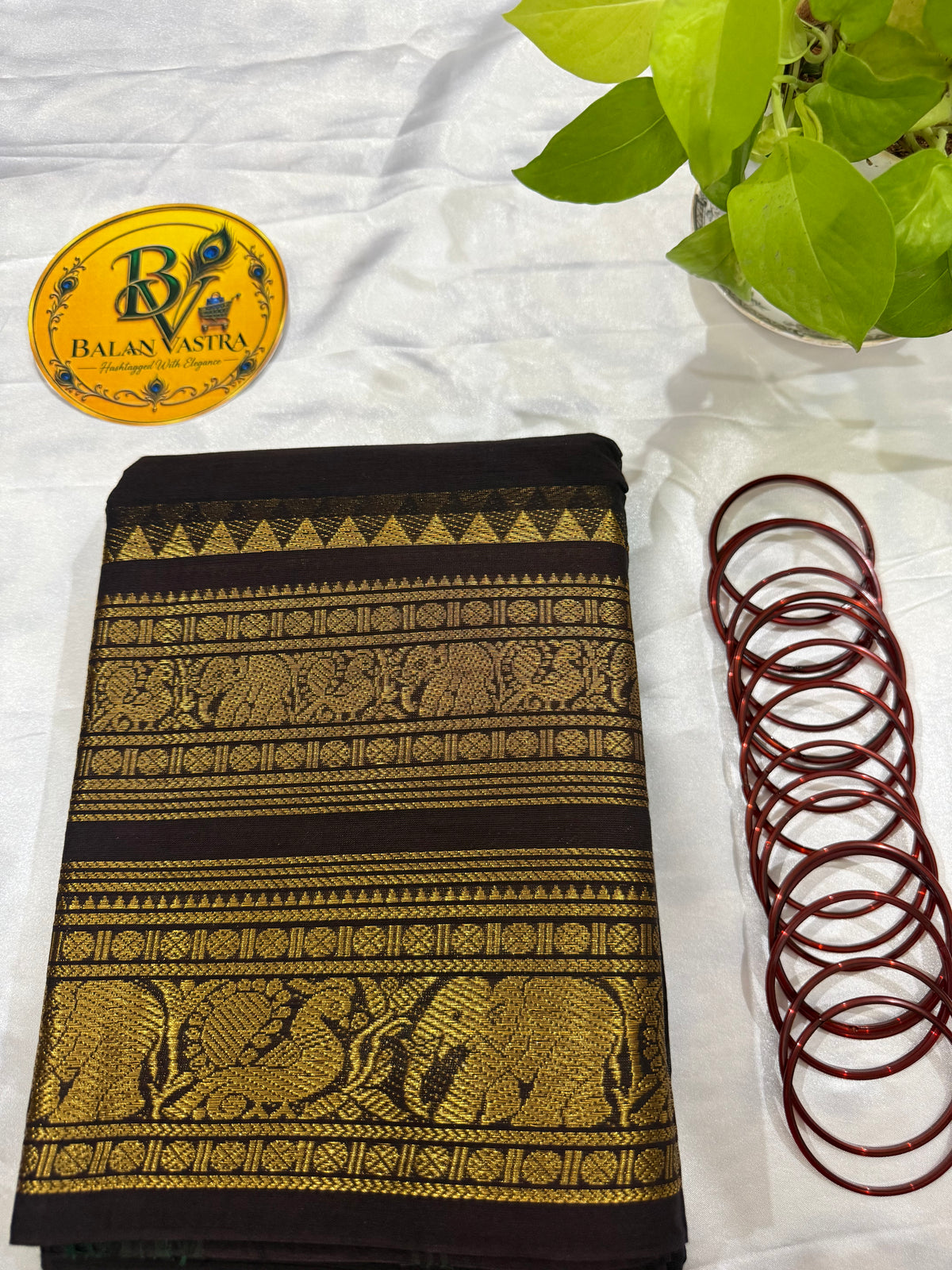 Coffee Brown Pure Kanchi Cotton Saree | Chettinad Pure Cotton Saree for Women | Soft Cotton Traditional Saree | Rich Gold Zari Border