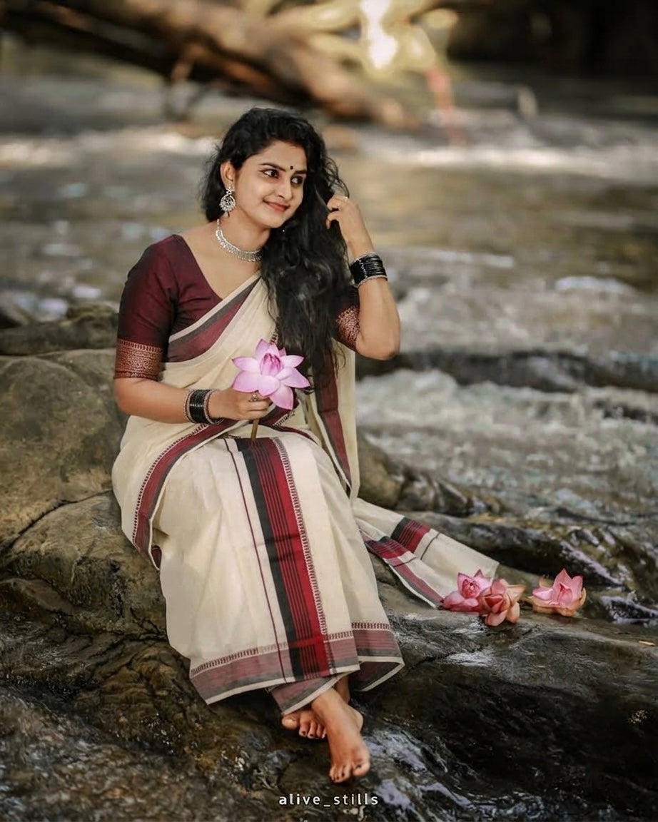 Set Mundu - Maroon