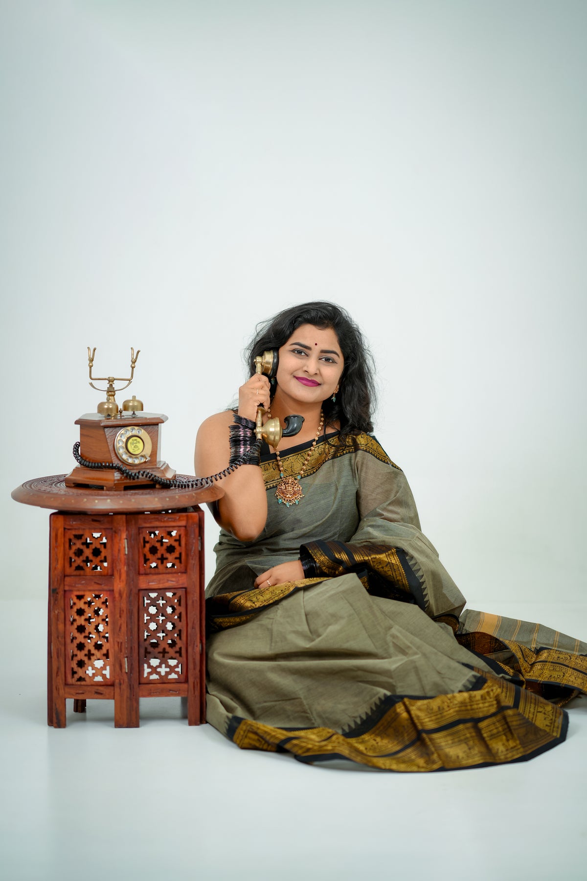 Grey and Black Pure Kanchi Cotton Saree | Chettinad Pure Cotton Saree for Women | Soft Cotton Traditional Saree | Rich Gold Zari Border